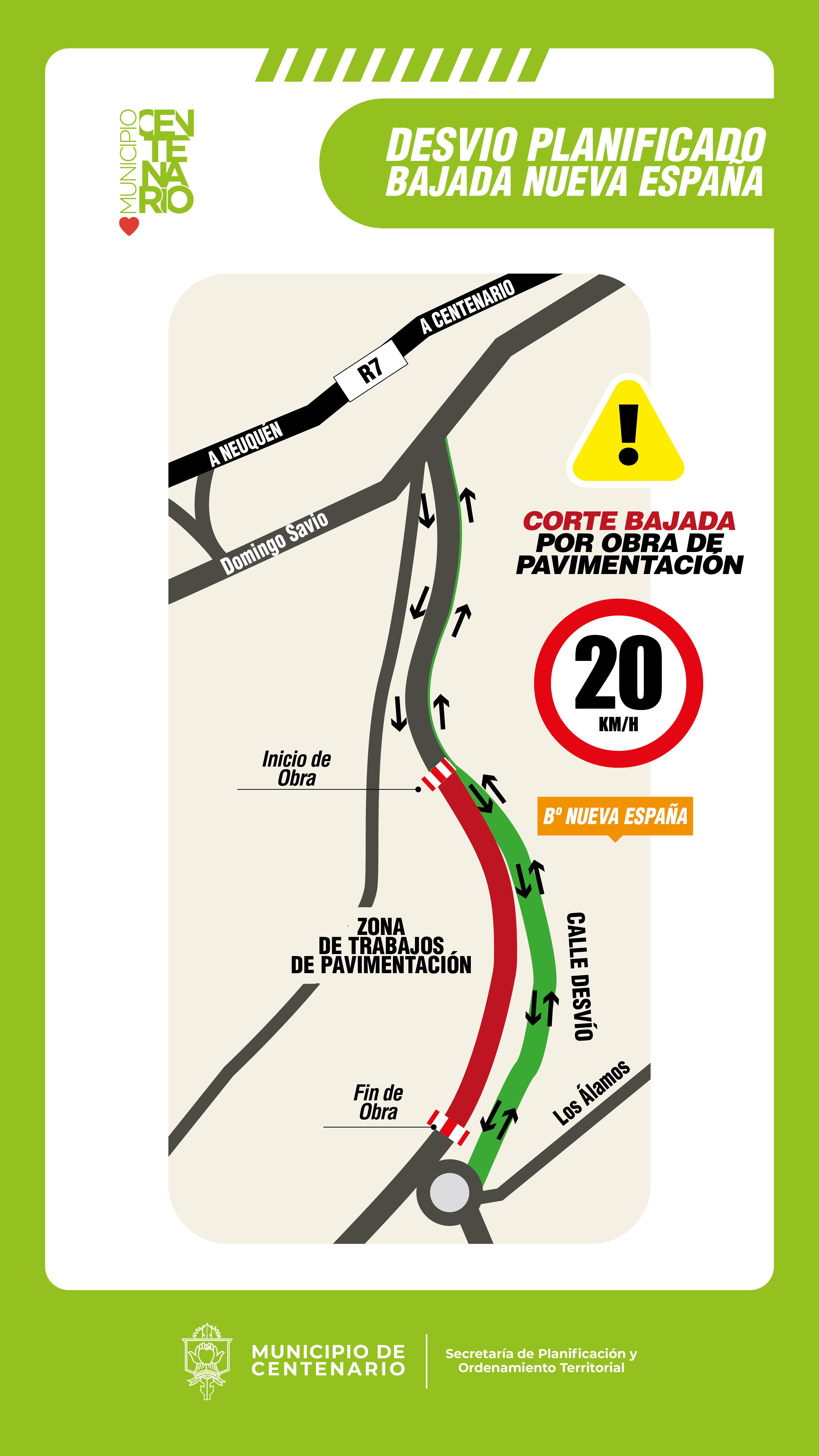 Imagen de LA BAJADA DE NUEVA ESPAÑA TENDRÁ UNA VELOCIDAD MÁXIMA DE 20 KM/H