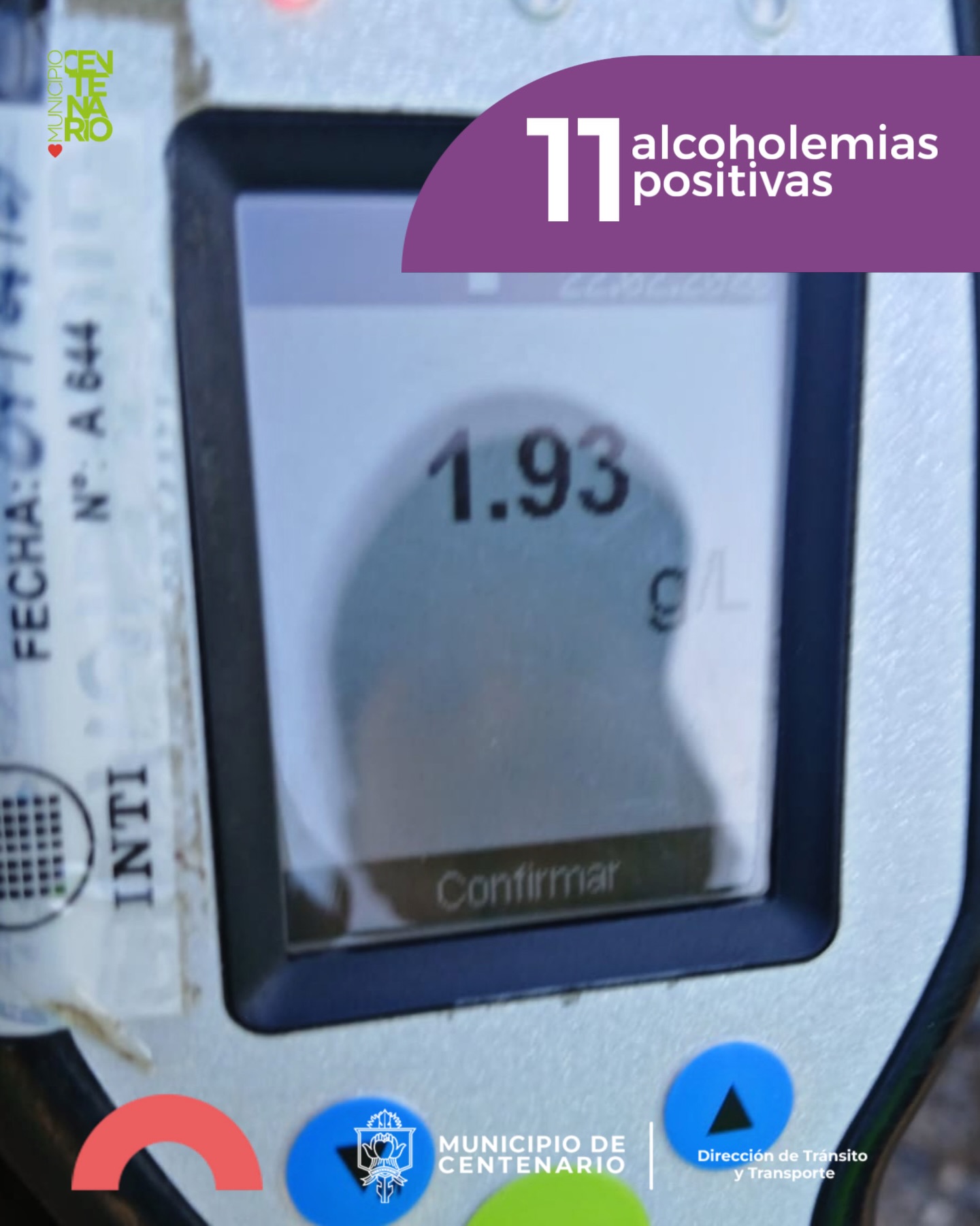 Imagen de OPERATIVO DE TRÁNSITO EN RUTA PROVINCIAL 7: 11 ALCOHOLEMIAS POSITIVAS Y 11 LICENCIAS RETENIDAS