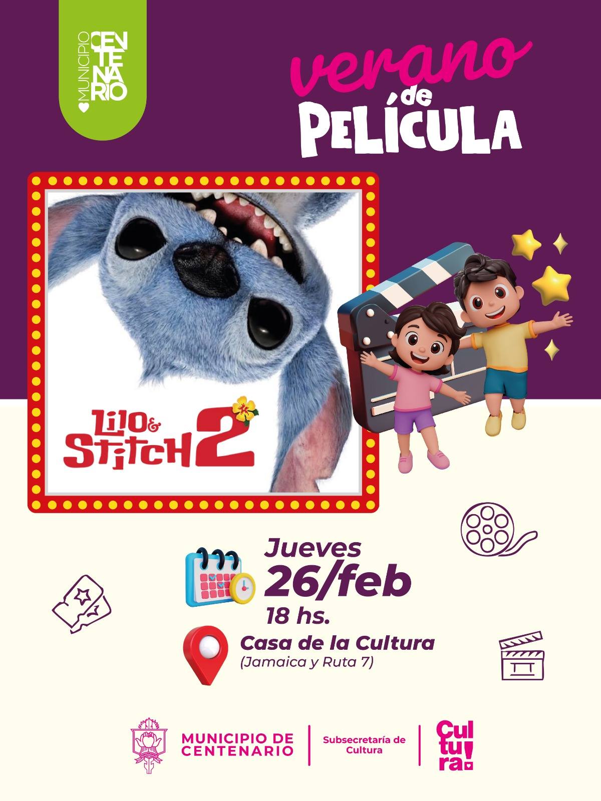 Imagen de CICLO DE CINE EN CULTURA: “VERANO DE PELÍCULA” LILO & STICH