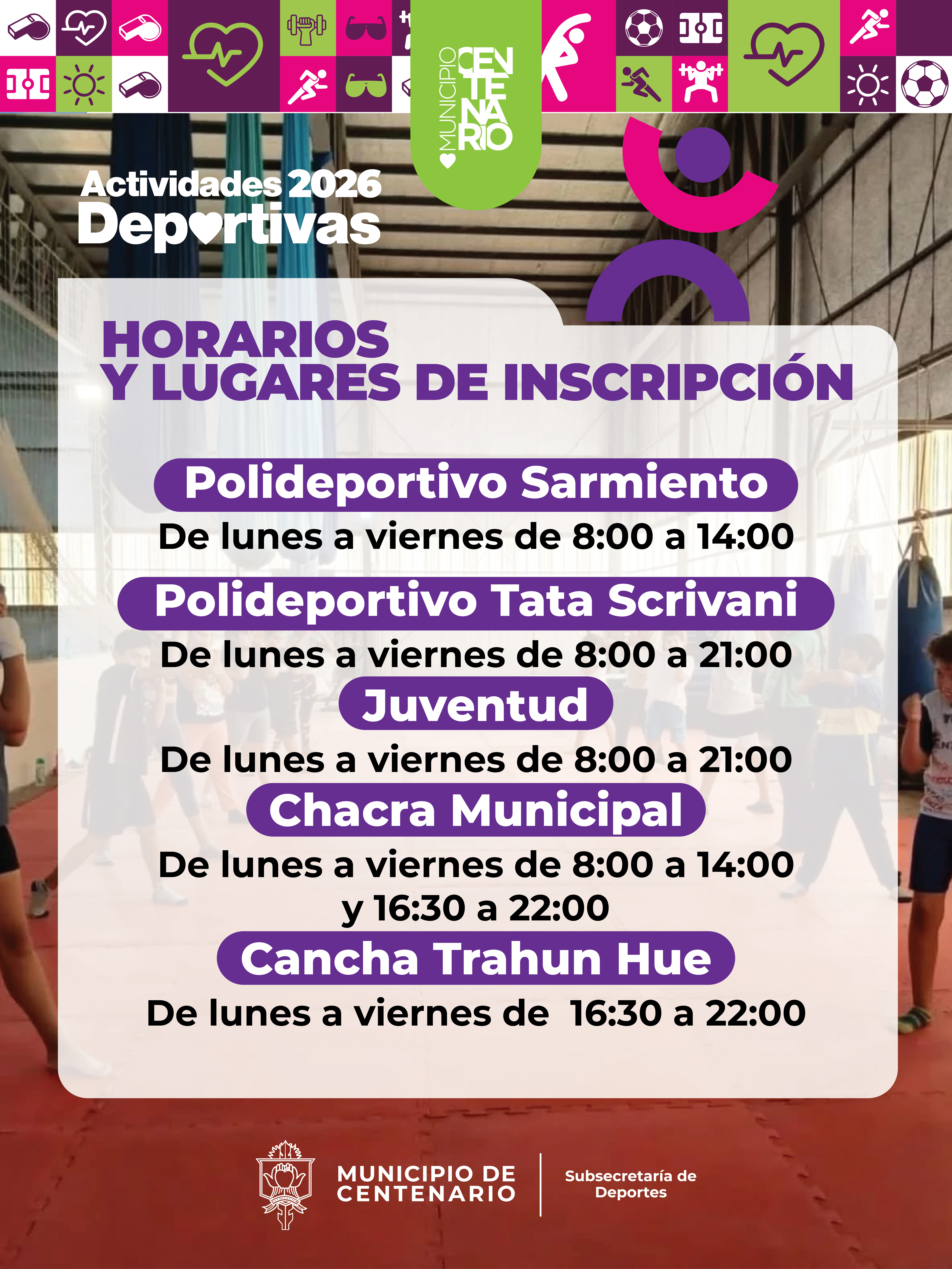 Imagen de INSCRIPCIONES A ESCUELAS DEPORTIVAS: AYER SE COMPLETARON CUPOS EN YOGA, ACROBACIA AÉREA Y PATÍN