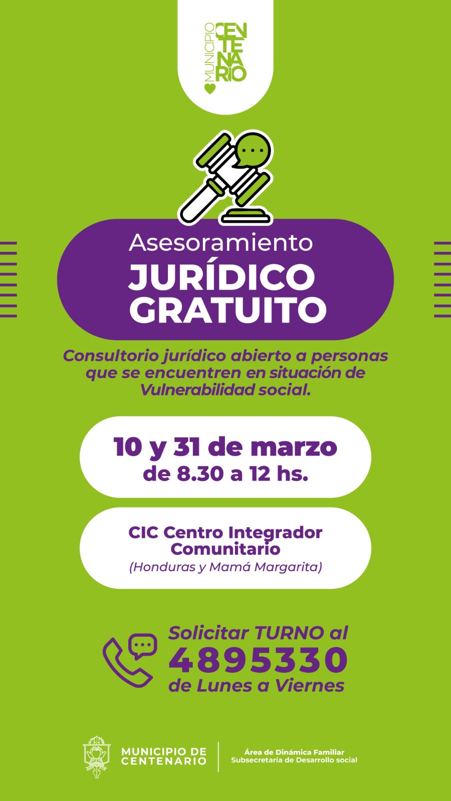 Imagen de EL CIC OFRECE EL CONSULTORIO JURÍDICO GRATUITO