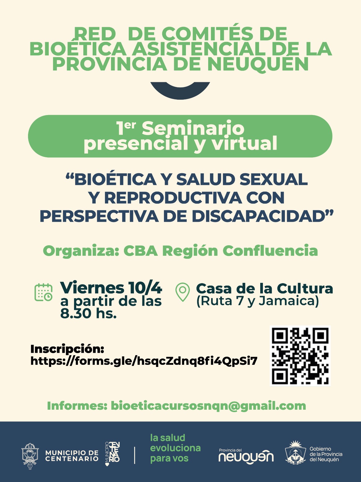 Imagen de CENTENARIO SERÁ SEDE DEL 1° SEMINARIO DE BIOÉTICA Y SALUD SEXUAL CON PERSPECTIVA DE DISCAPACIDAD