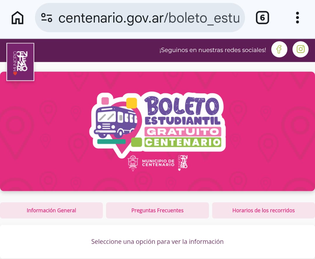 Imagen de CAMPAÑA DE DIFUSIÓN PARA EL BOLETO ESCOLAR GRATUITO EN CENTENARIO